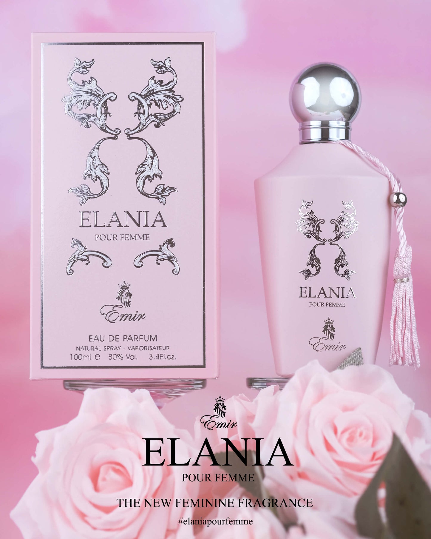packaging Eau de parfum Elania, Emir - amraee.com