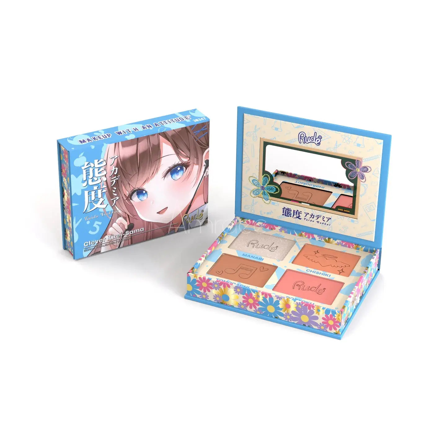 Purefect Neko-Chan, palette blush - Rude Maquillage Rude Amraee