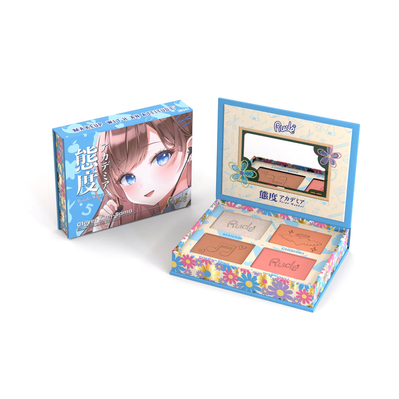 Purefect Neko-Chan, palette blush - Rude  Maquillage Rude Amraee