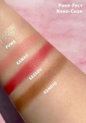 Purefect Neko-Chan, palette blush - Rude  Maquillage Rude Amraee