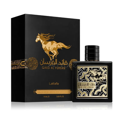 packaging Qaed El Fursan Lattafa amraee.com