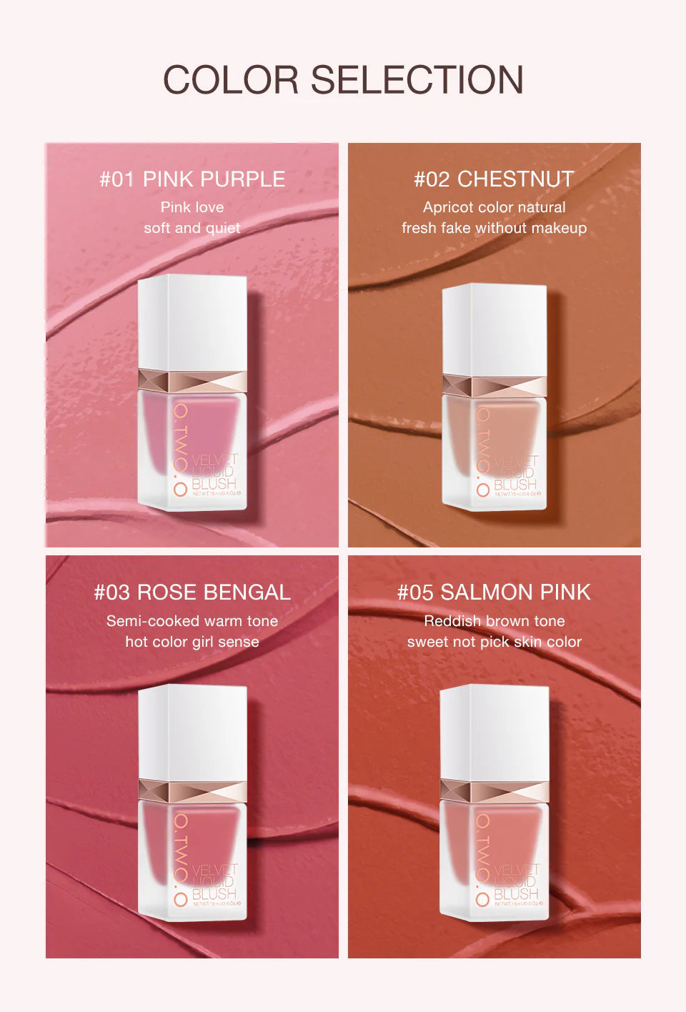 Liquid Blush- O.TWO.O  Maquillage Rude Amraee